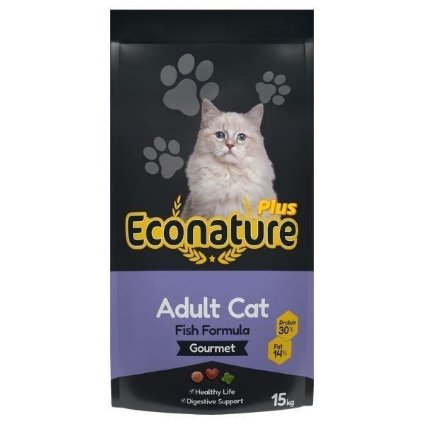 Econature Plus Gurme Balıklı Yetişkin Kedi Maması 15 kg