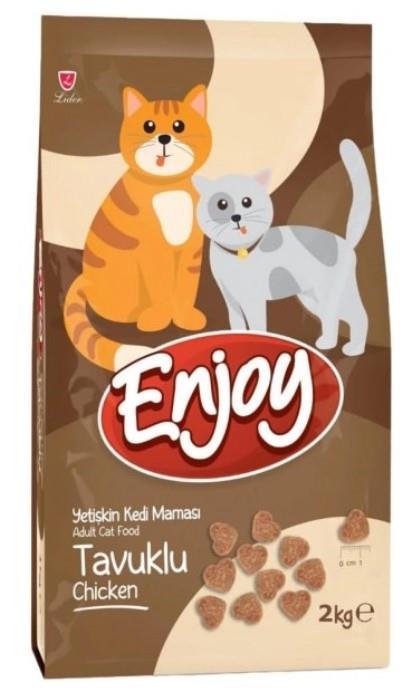Enjoy Yetişkin Kediler İçin Tavuklu Kedi Maması 2 KG