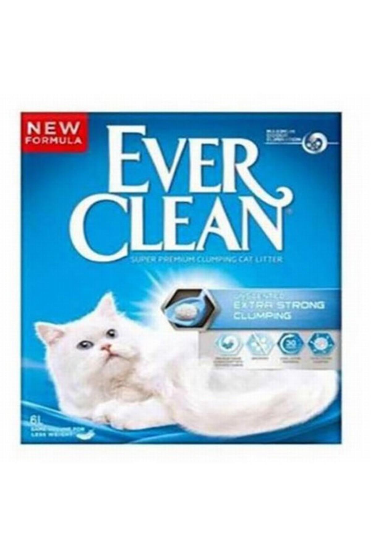 Ever Clean Extra Strength Ekstra Güçlü Kokusuz Topaklanan Kedi Kumu 6lt x 2 adet