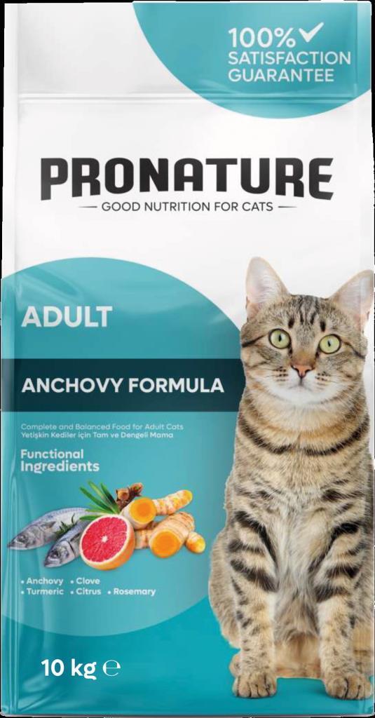 Pronature Hamsili ve Pirinçli Yetişkin Kedi Maması 10kg