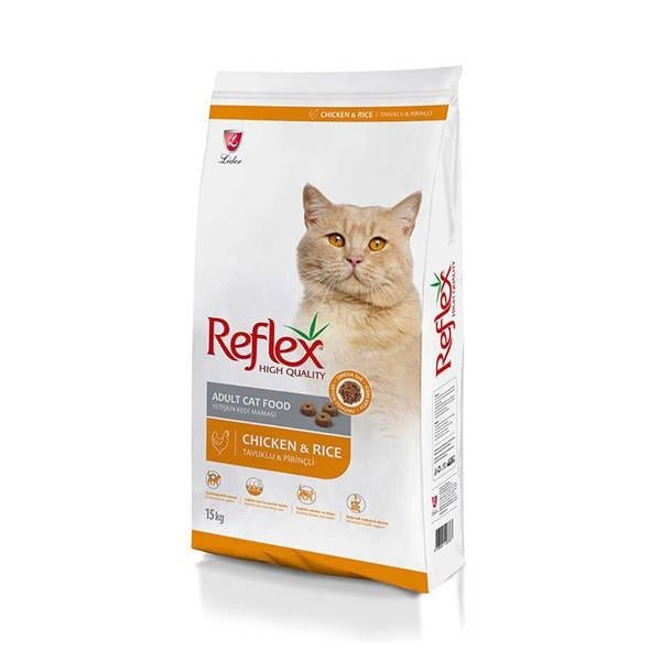 Reflex  Tavuklu ve Pirinçli Yetişkin Kuru Kedi Maması 15 Kg