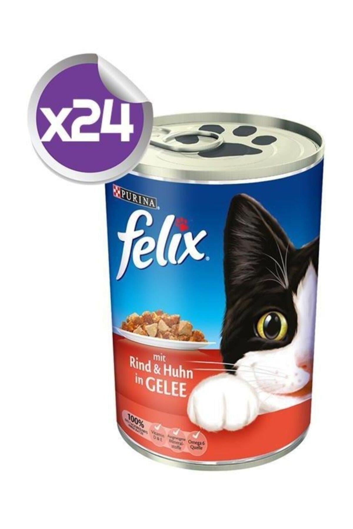 Felix Sığır Etli Ve Tavuklu Kedi Konservesi 400 Gr X24