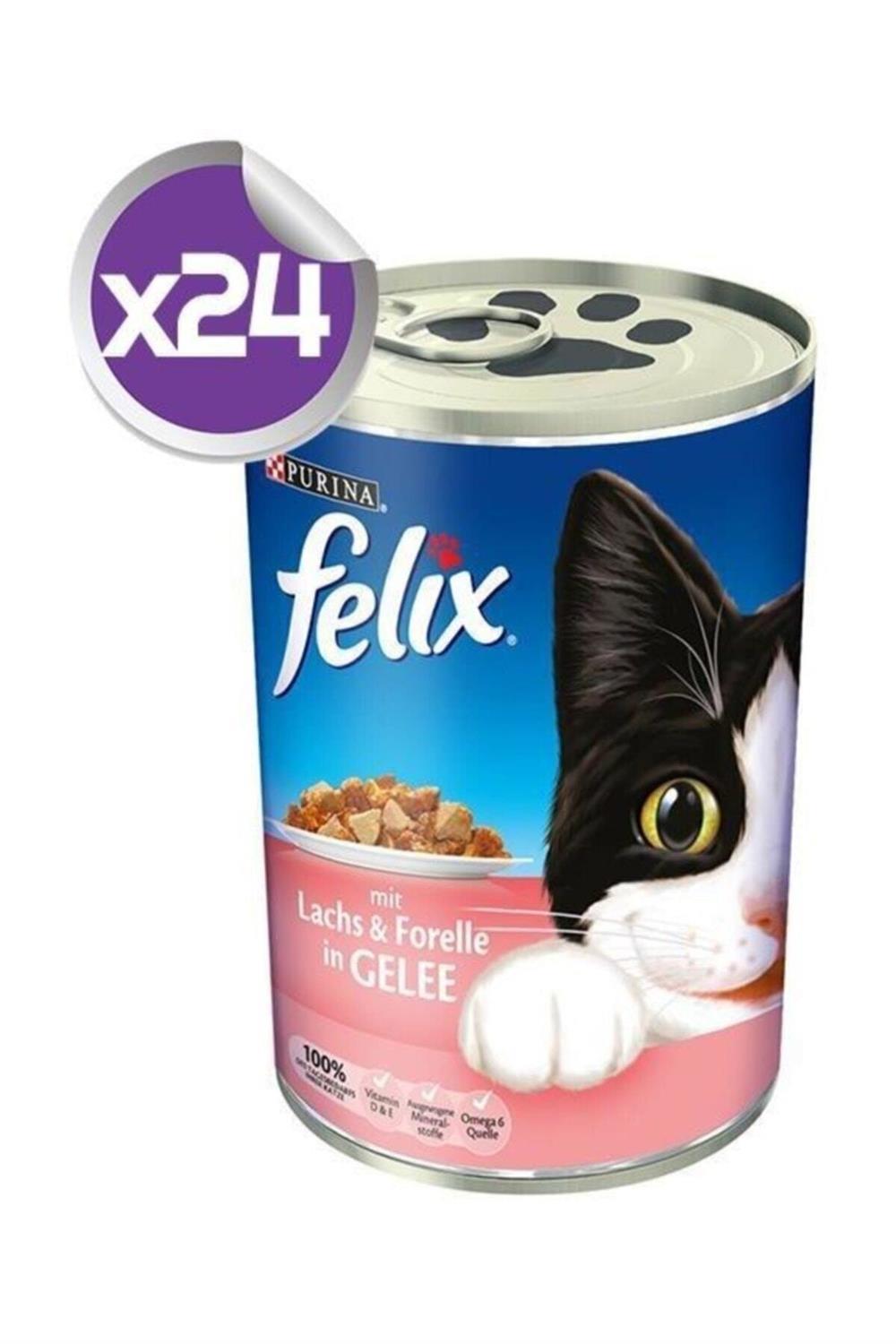 Felix Somon Ve Alabalıklı Kedi Konservesi 400 Gr X24