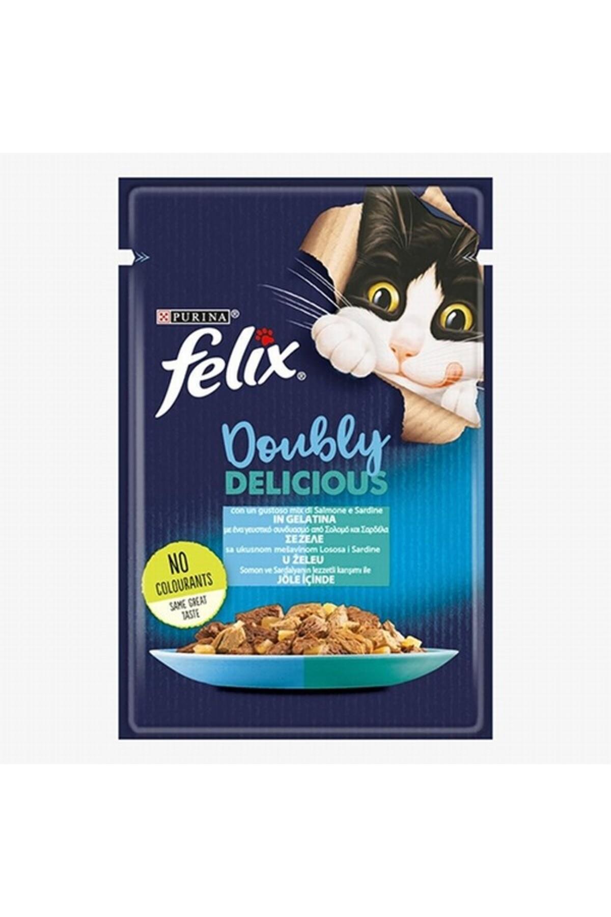 Felix Somonlu & Sardalyalı Yetişkin Kedi Konservesi 26X85 gr