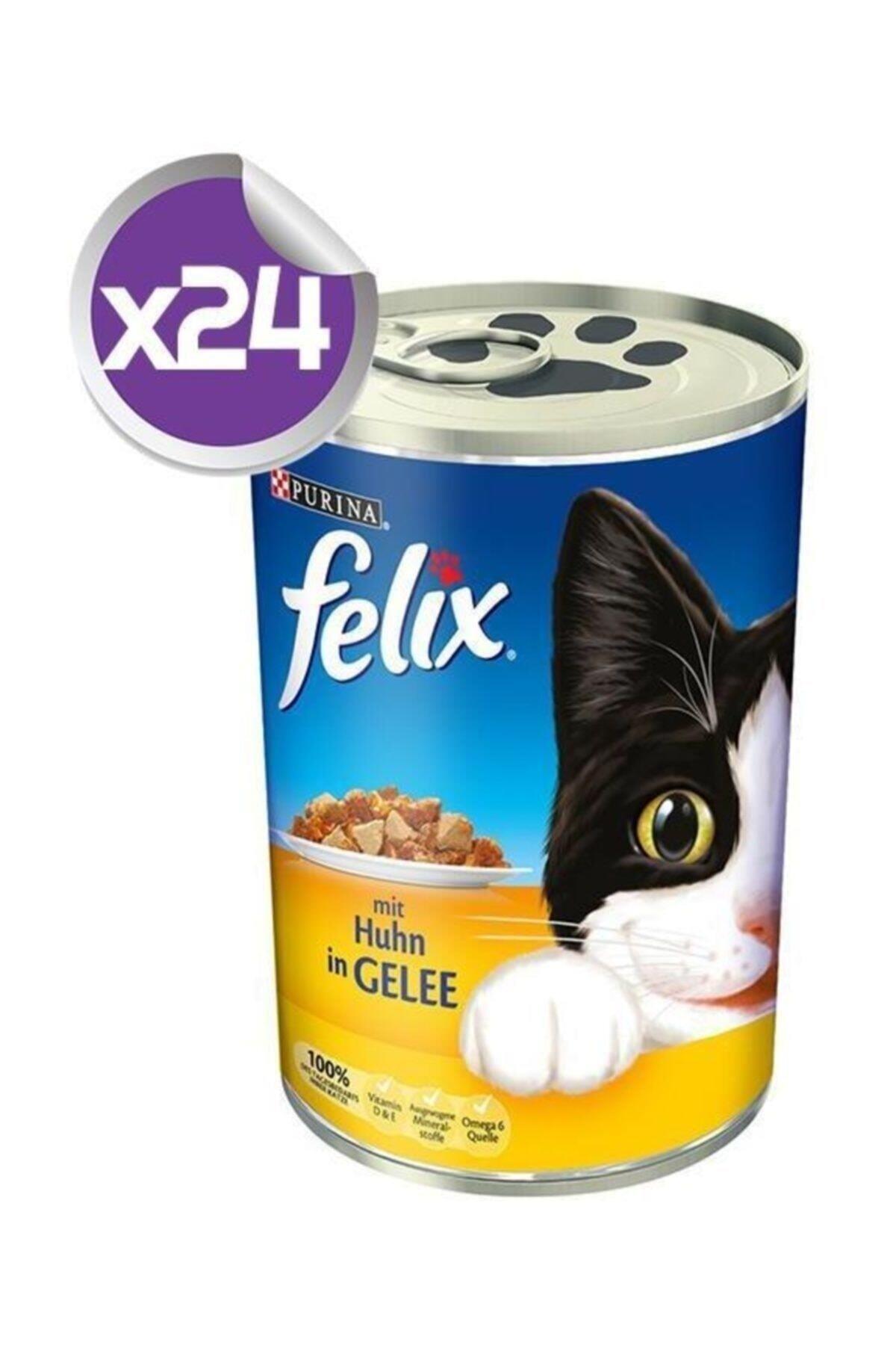 Felix Tavuklu Kedi Konservesi 400 Gr X24