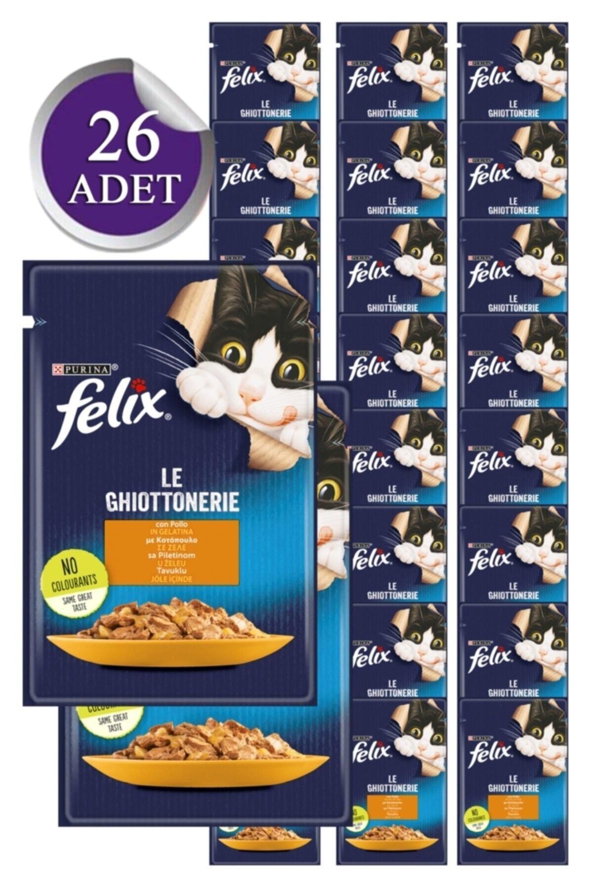 Felix Tavuklu Yetişkin Kedi Konservesi Pouch 26X85 gr