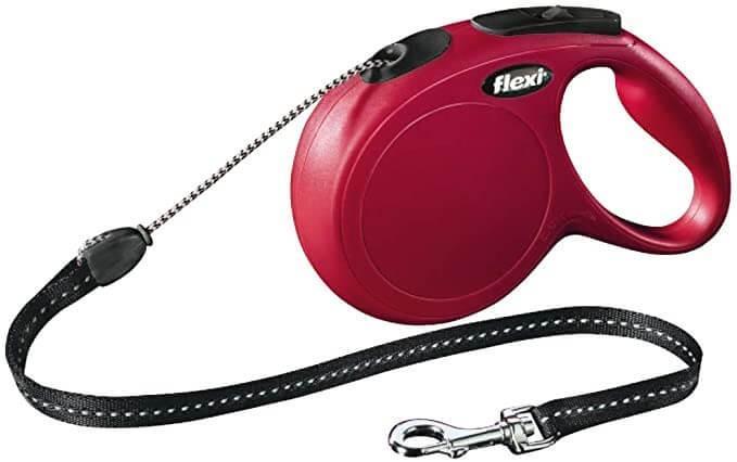 Flexi New Classic Otomatik İp Köpek Gezdirme Kayışı 5m (Kırmızı) [S]