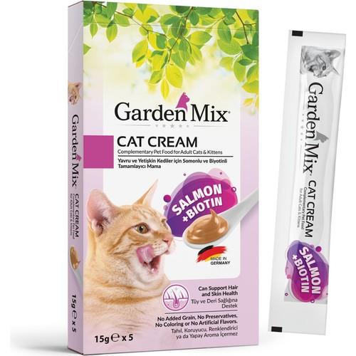 Garden Mix Biyotin ve Somonlu Krema Kedi Ödül Maması 15gr (5'li)