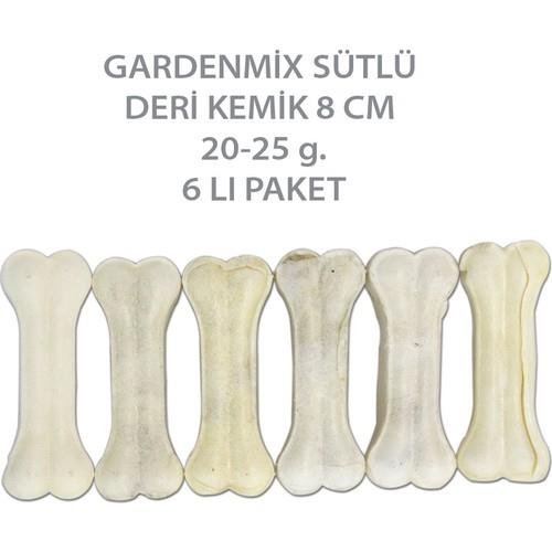 Garden Mix Sütlü Deri Kemik 8cm 20-25gr 6'lı Paket