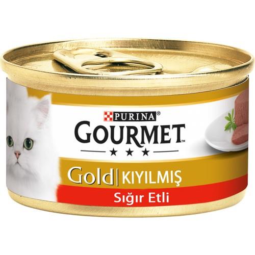 Gourmet Gold Kıyılmış Sığır Etli Kedi Konservesi 85gr