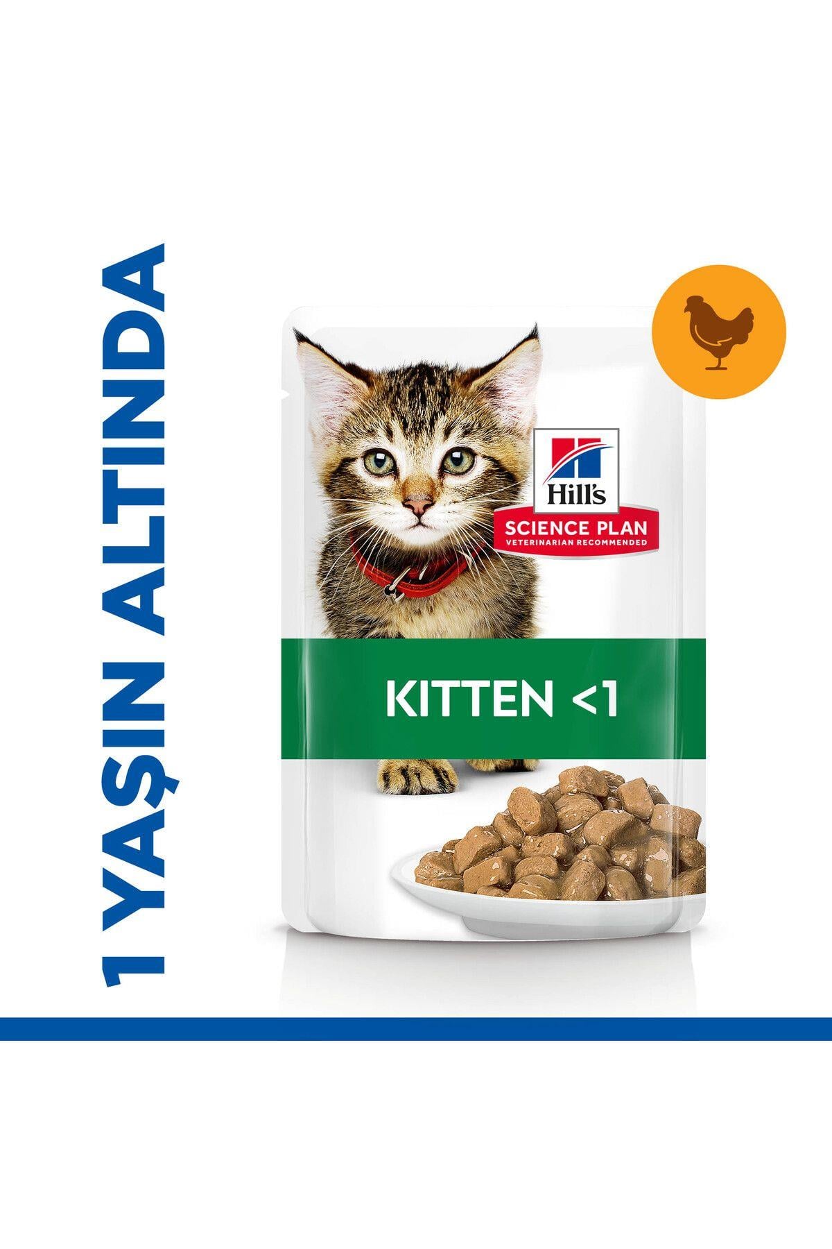 Hill's Pouch Tavuklu Yavru Kedi Konservesi 85gr x 12 ADET