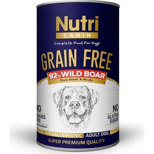 Nutri Canin Tahılsız Yaban Domuzlu Yetişkin Köpek Konservesi 400 gr