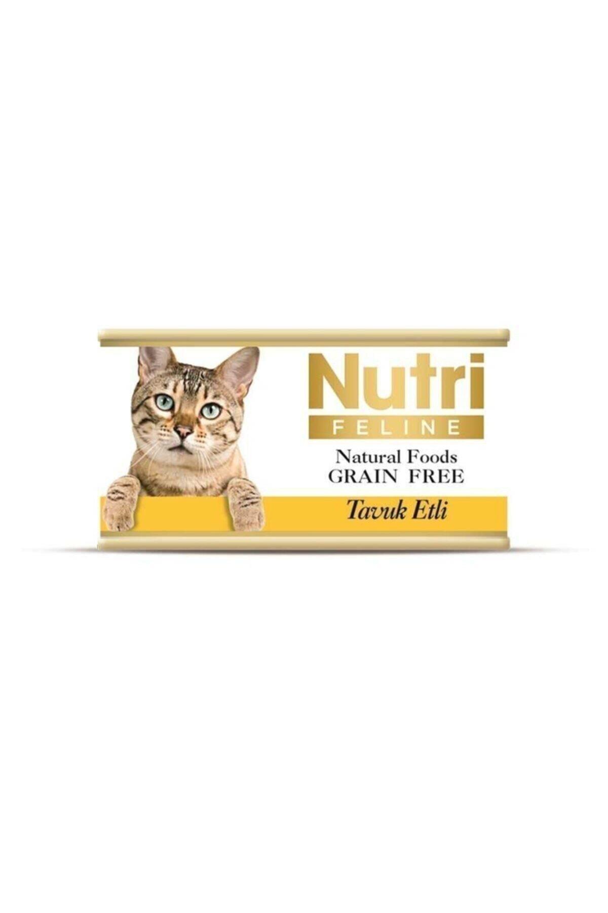 Nutri Feline Tavuk Etli Tahılsız Yetişkin Kedi Konservesi 85GR