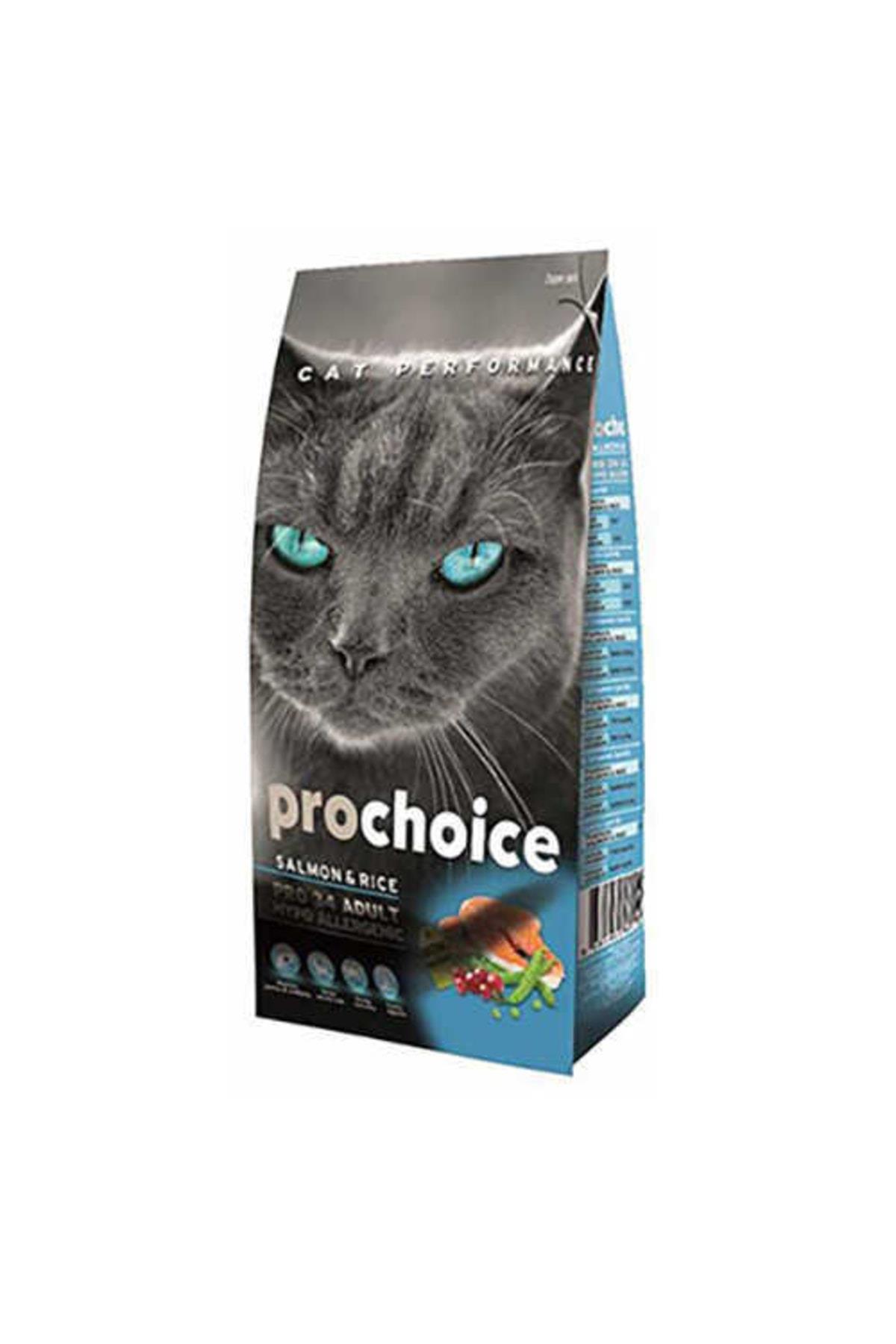 ProChoice 34 Somonlu ve Pirinçli Düşük Tahıllı Yetişkin Kedi Maması 15kg