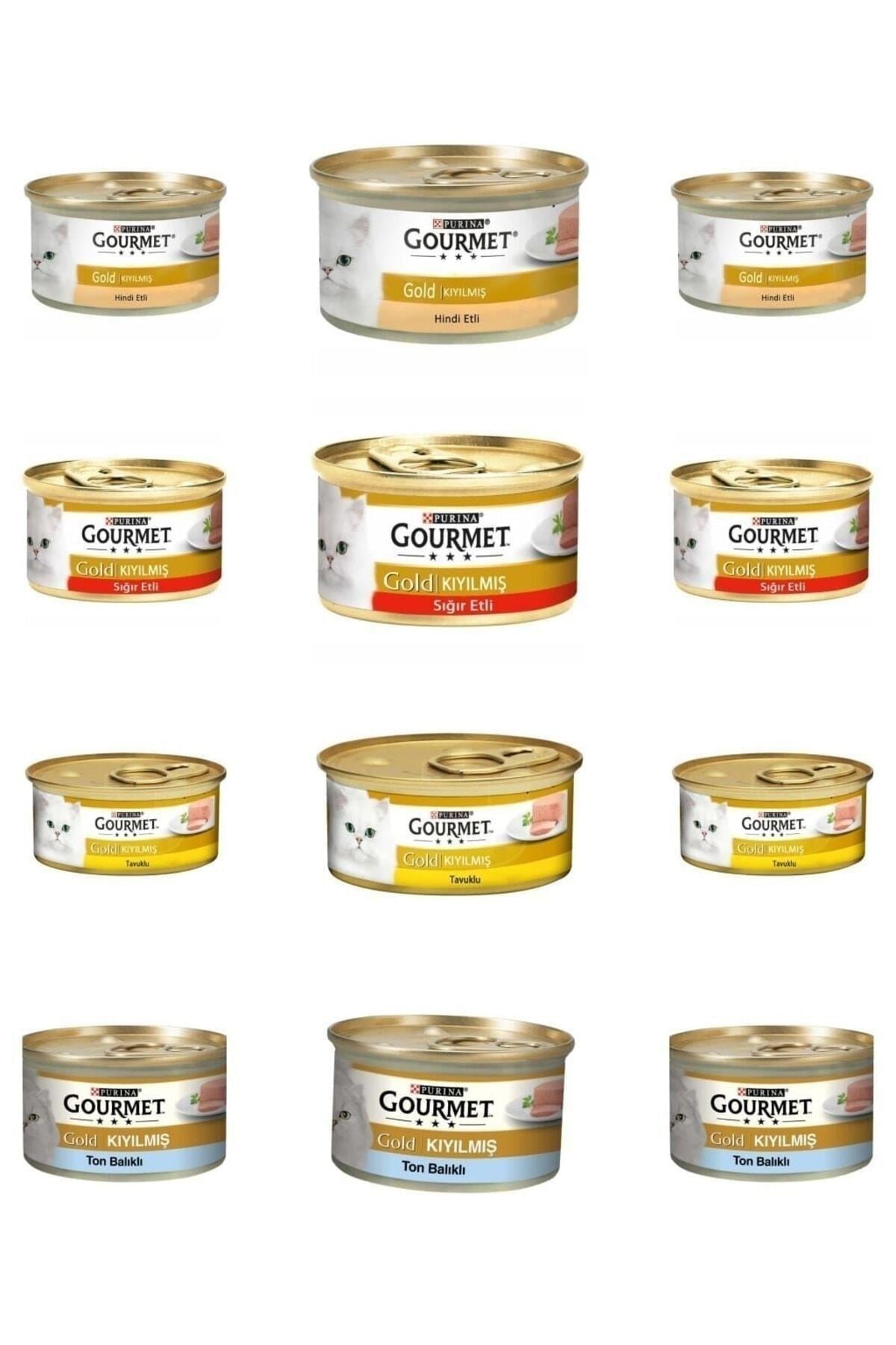 Purina Pro Plan Gourmet Gold Kıyılmış Karışık Konserve Kedi Maması 12x85gr