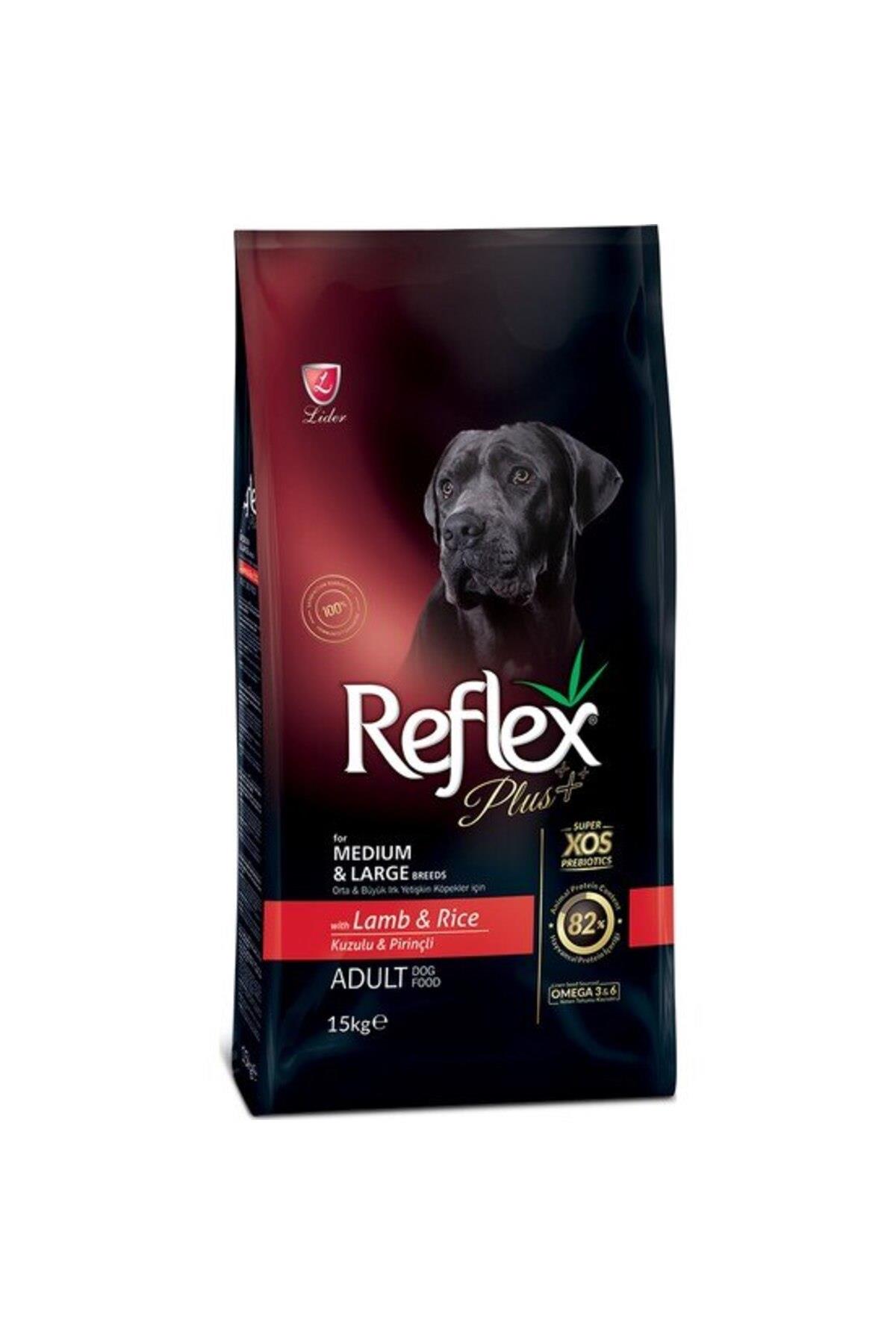 Reflex Plus Orta ve Büyük Irk Kuzu Etli Yetişkin Köpek Maması 15kg