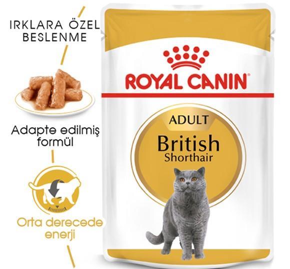 Royal Canin Pouch British Yetişkin Kedi Konservesi 85gr
