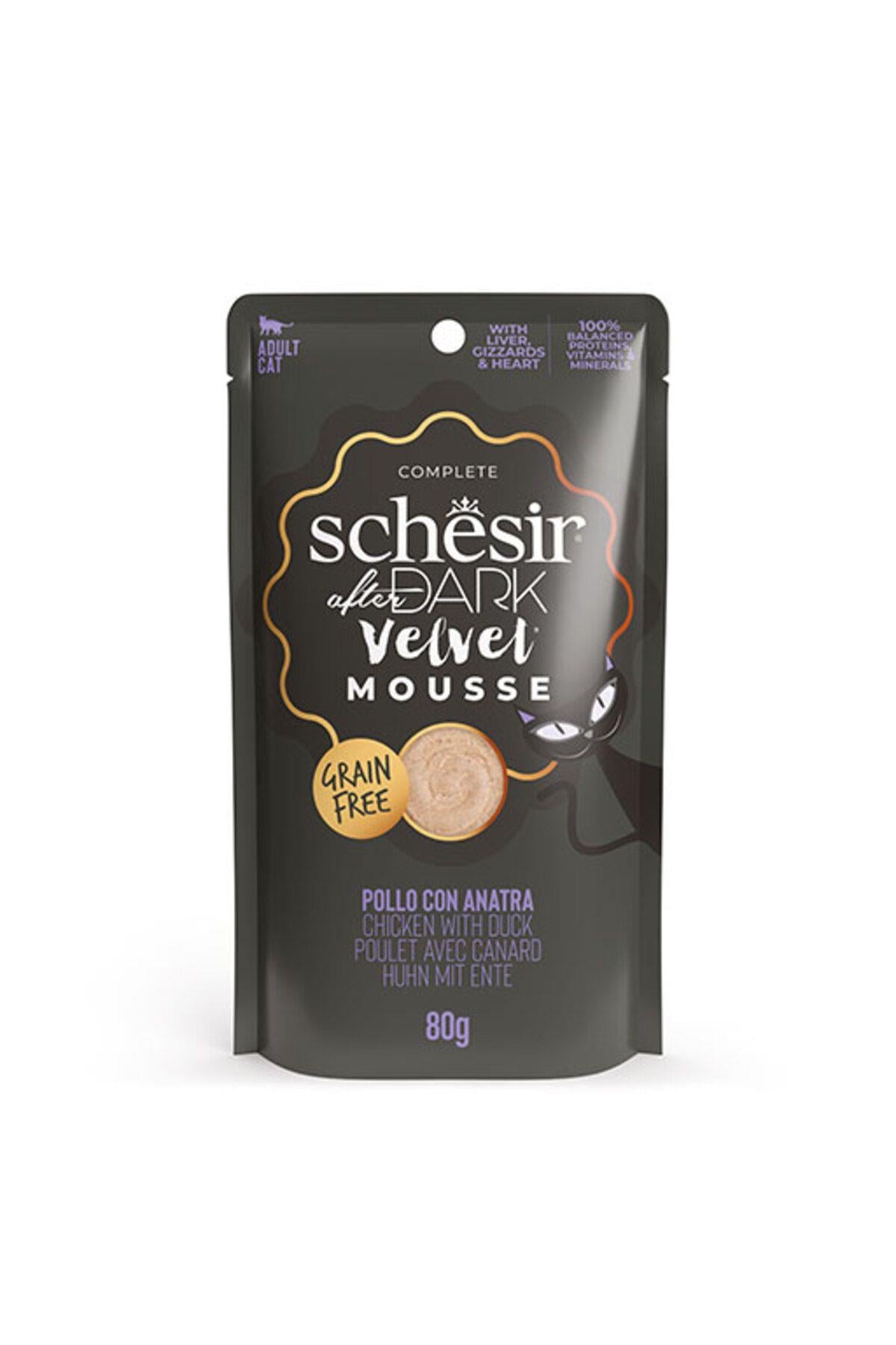 Schesir After Dark Pouch Tavuklu ve Ördek Etli Tahılsız Yetişkin Kedi Konservesi 80gr