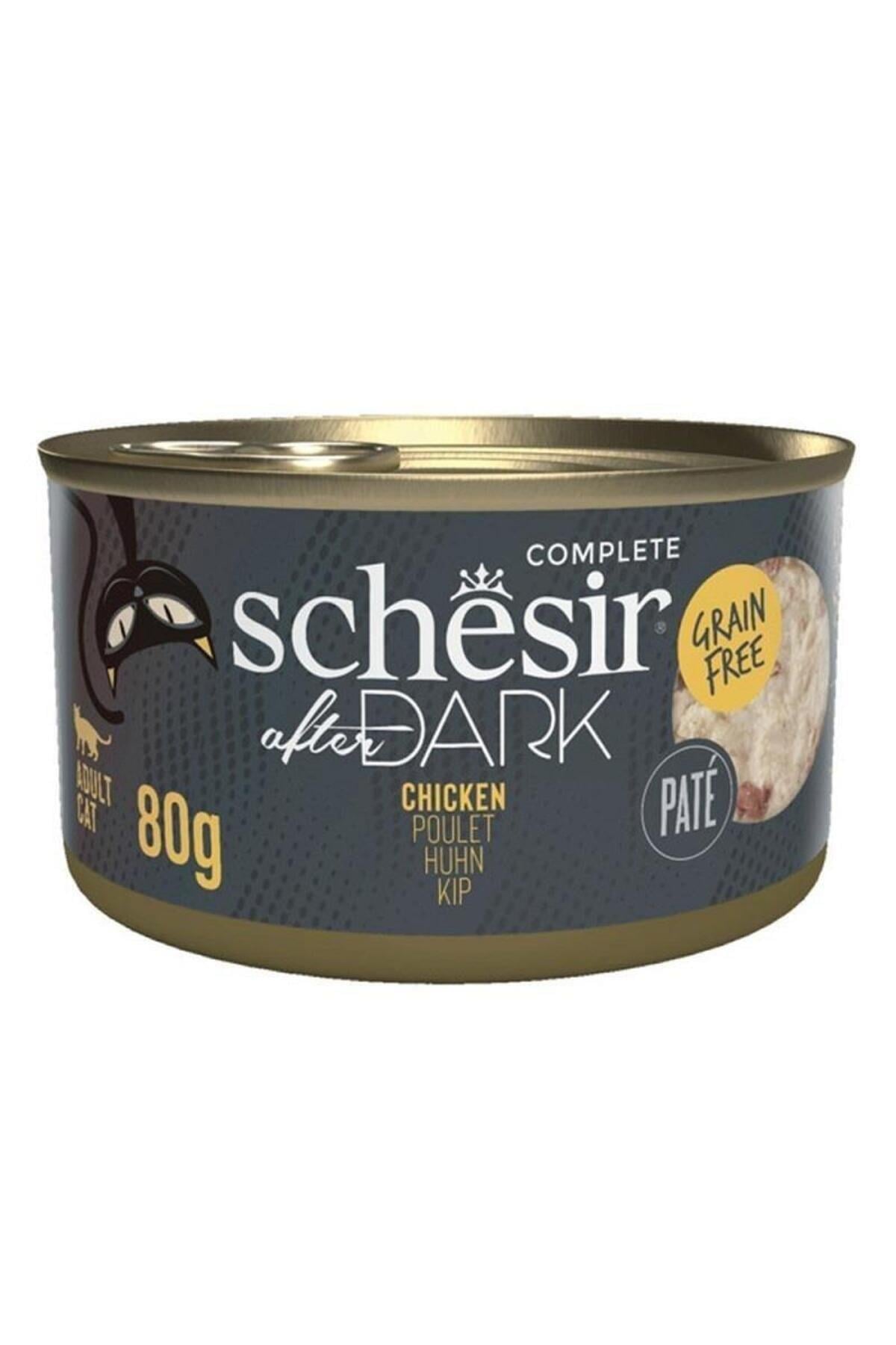 Schesir After Dark Tavuk Etli Tahılsız Ezme Yetişkin Kedi Konservesi 80gr