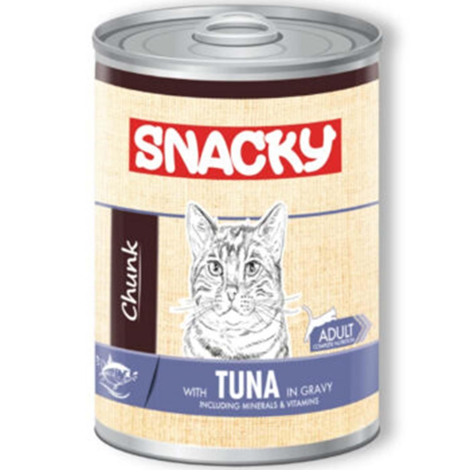 Snacky Chunk Ton Balıklı Yetişkin Kedi Konservesi 400 gr
