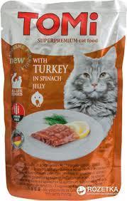 Tomi Pate Hindili ve Ispanaklı Yetişkin Kedi Konservesi 100gr