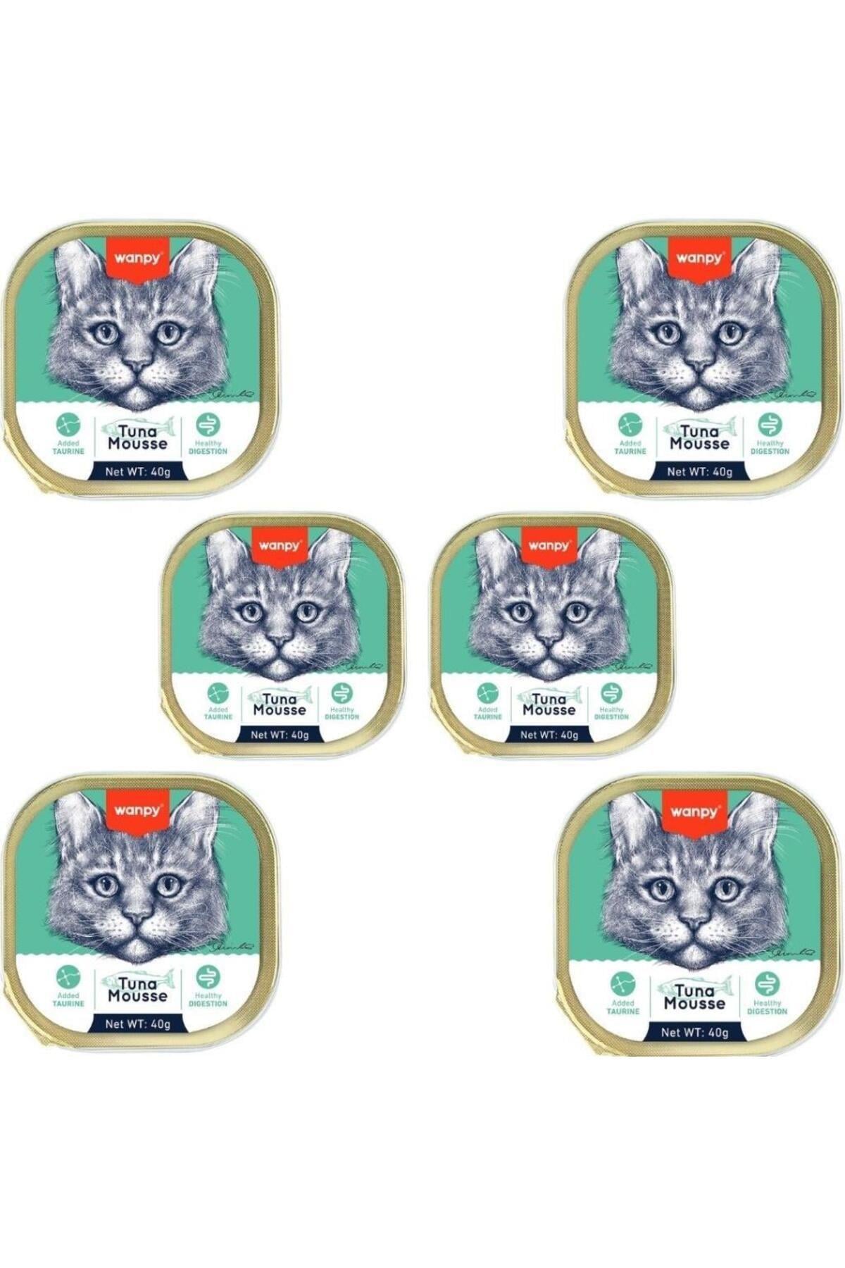 Wanpy Alutray Ezme Ton Balıklı Kedi Konservesi 40gr x 6 ADET