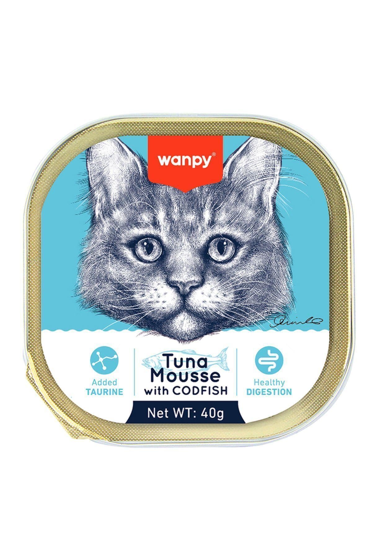 Wanpy Alutray Ezme Ton ve Morina Balıklı Kedi Konservesi 40gr