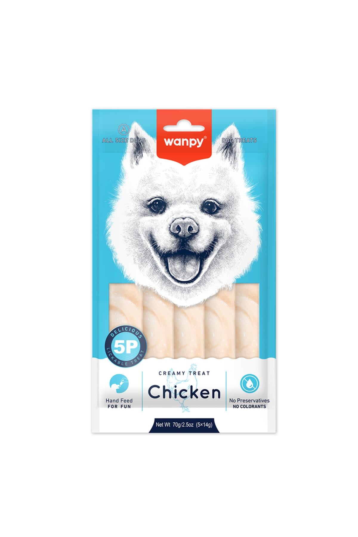 Wanpy Tavuklu Krema Köpek Ödül Maması 14gr (5'li)