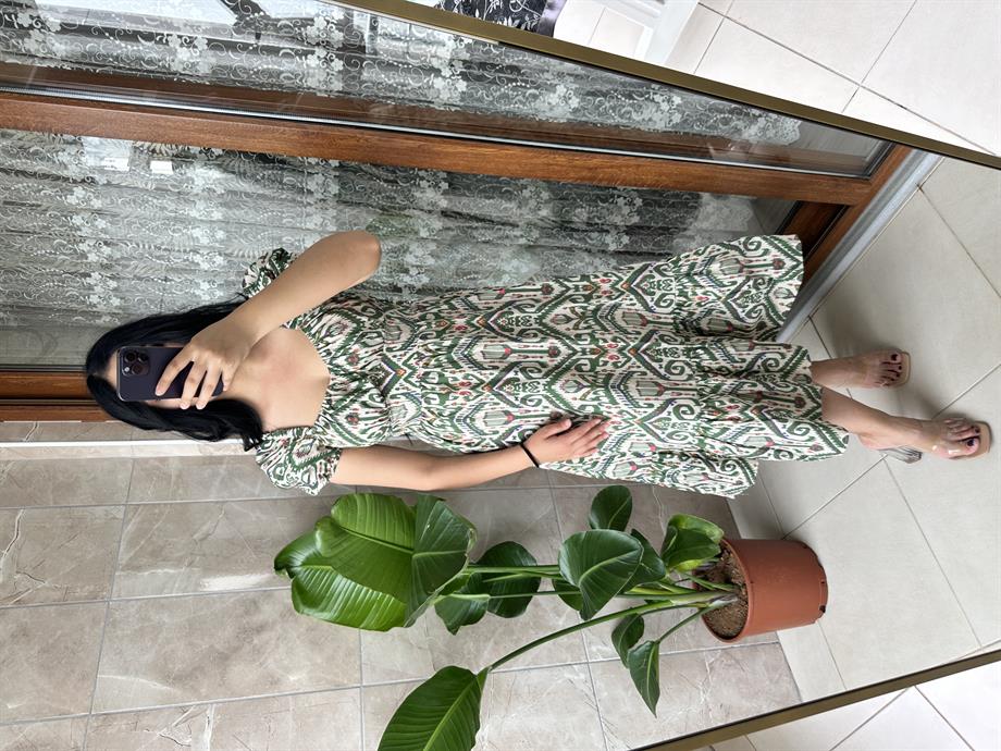 Poplin kumaş elbise