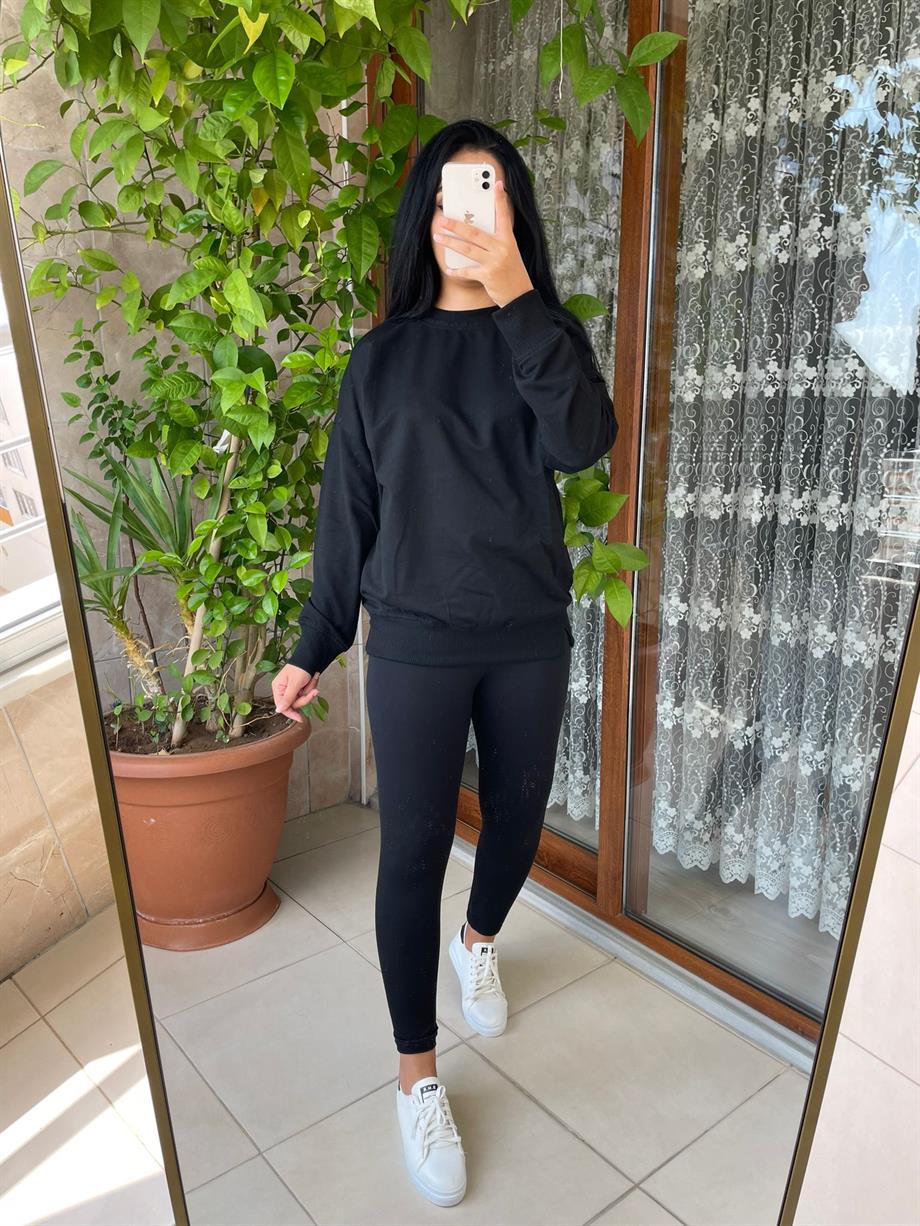 SİYAH SWEATSHİRT
