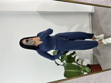 Lacivert modal kumaş takım