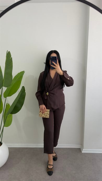 Women Kahverengi Takım