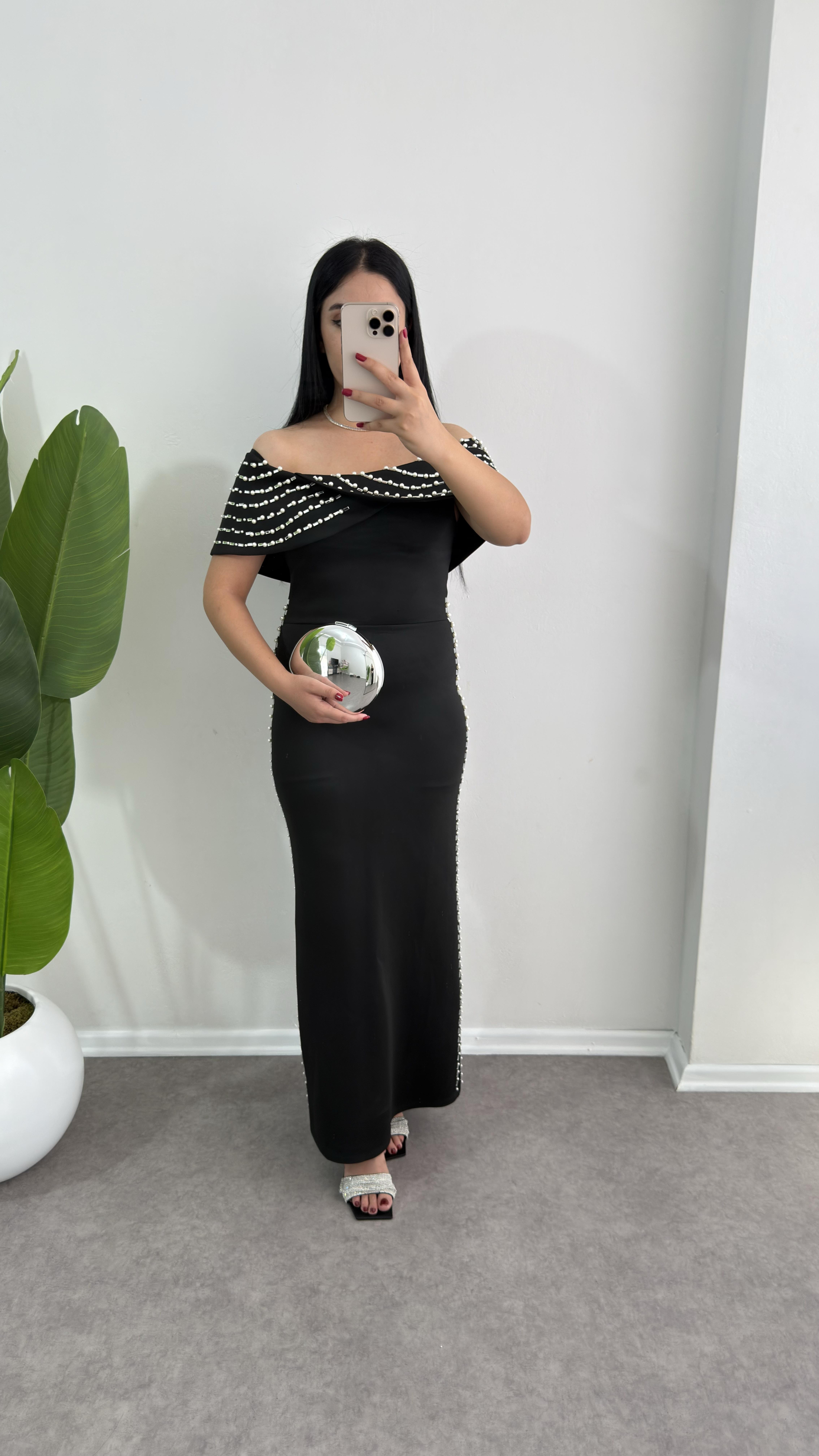 Emrella Taşlı Scuba Elbise