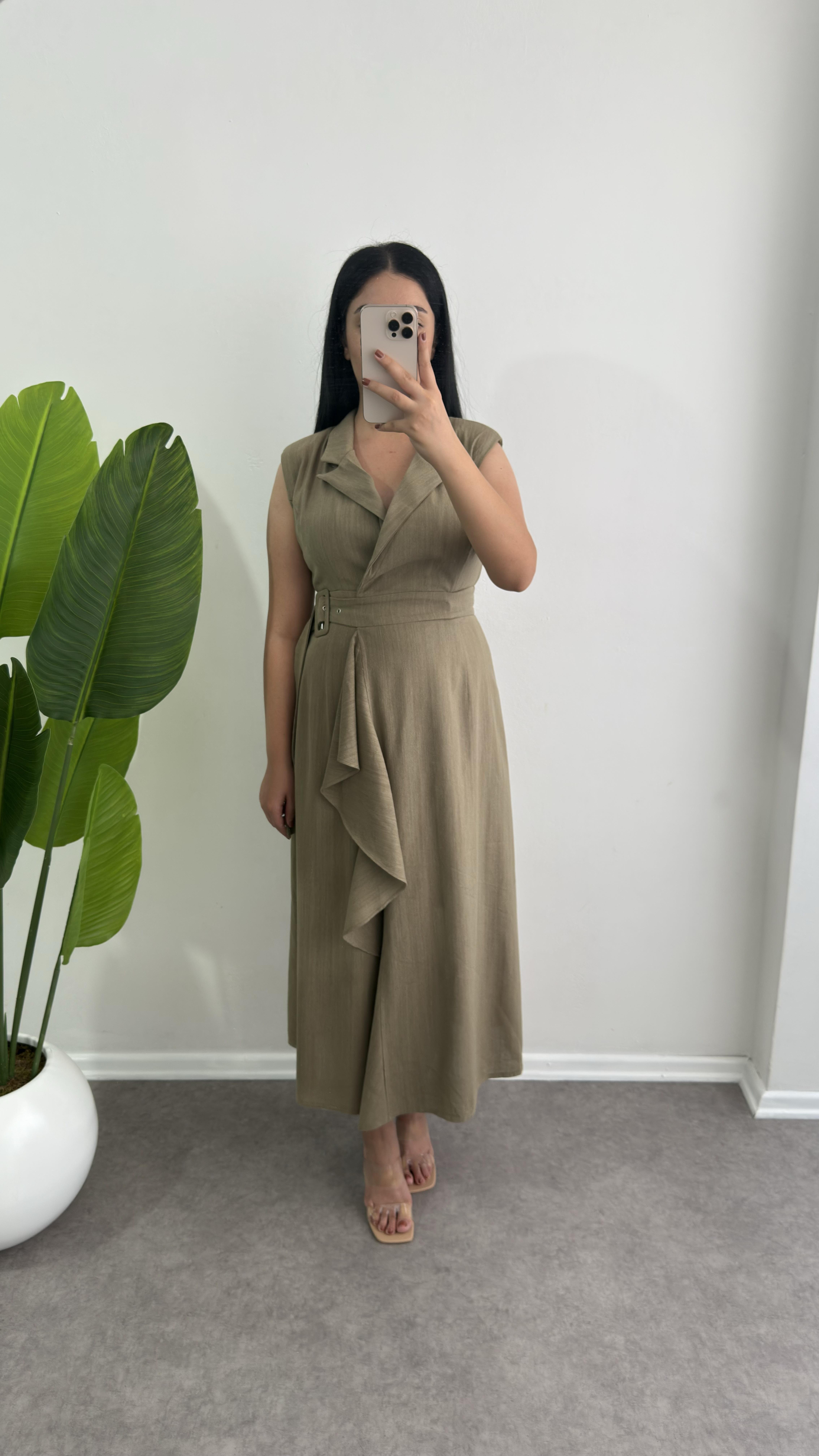 Haki Pamuk Viola Elbise