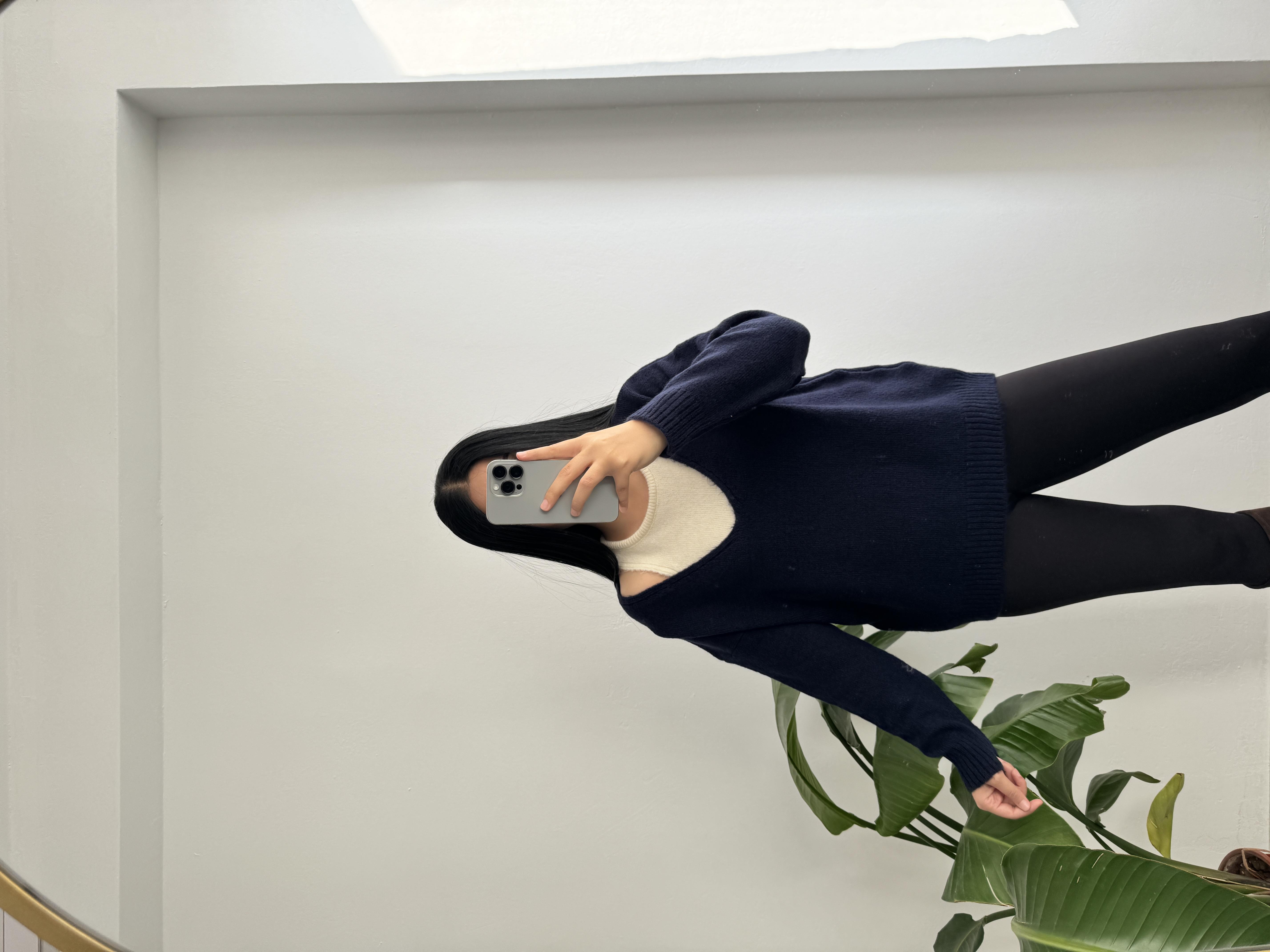 İkili triko kazak lacivert 