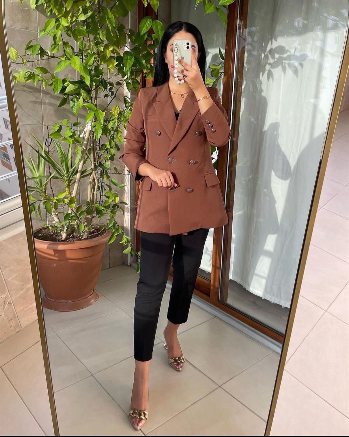 KAHVERENGİ BLAZER CEKET