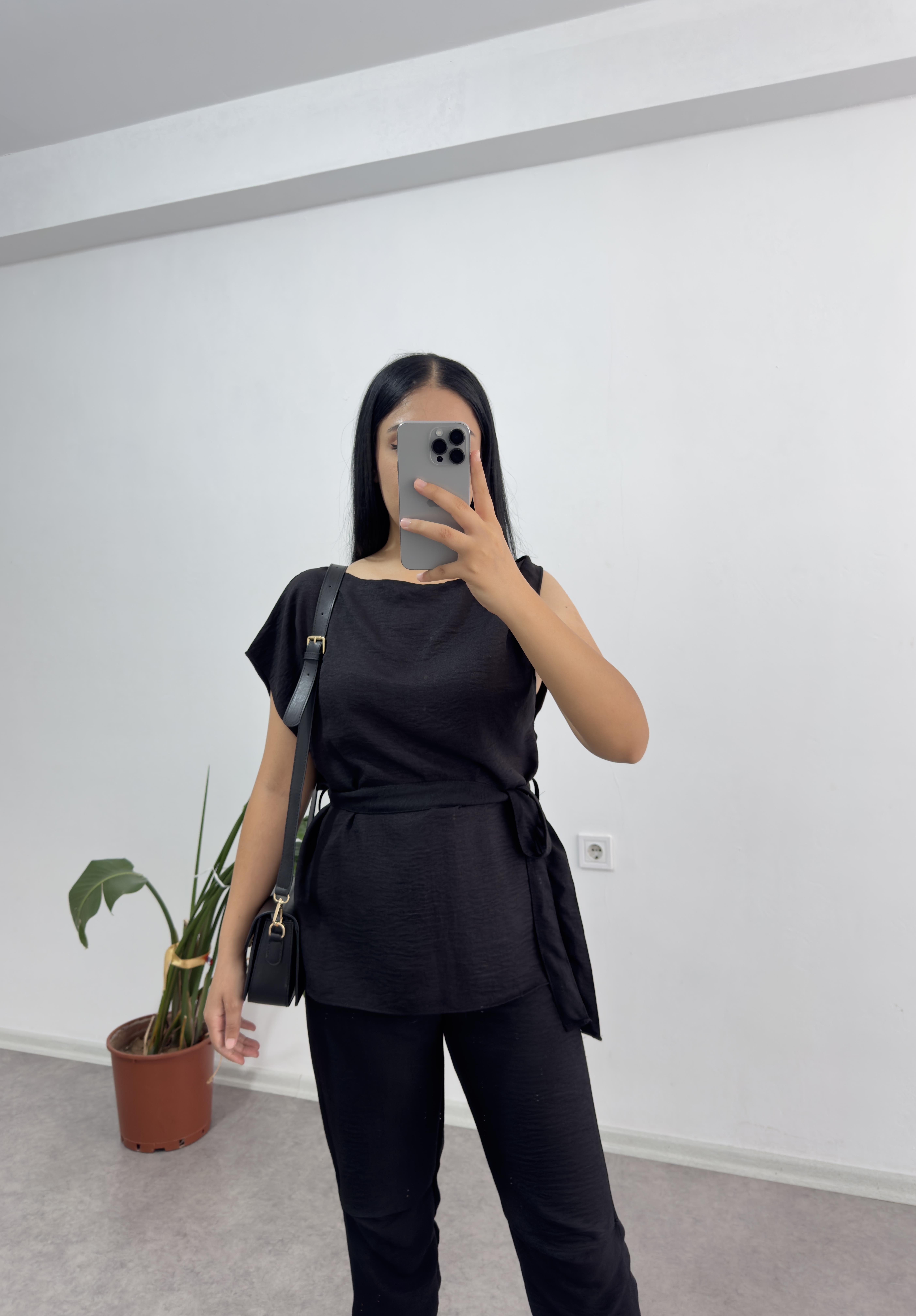 Keten Tasarım Siyah Takım