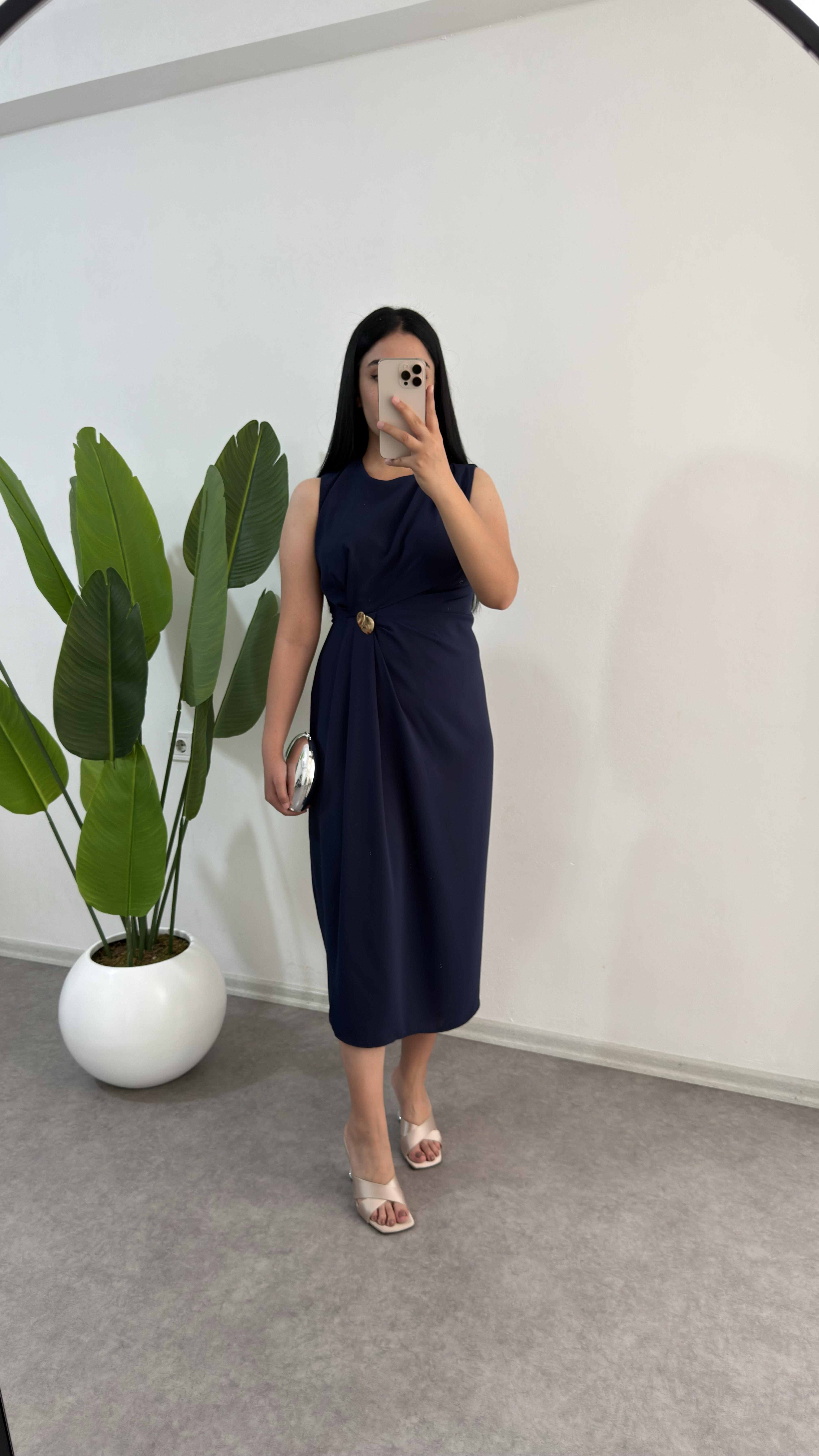 Lacivert Lisa Elbise