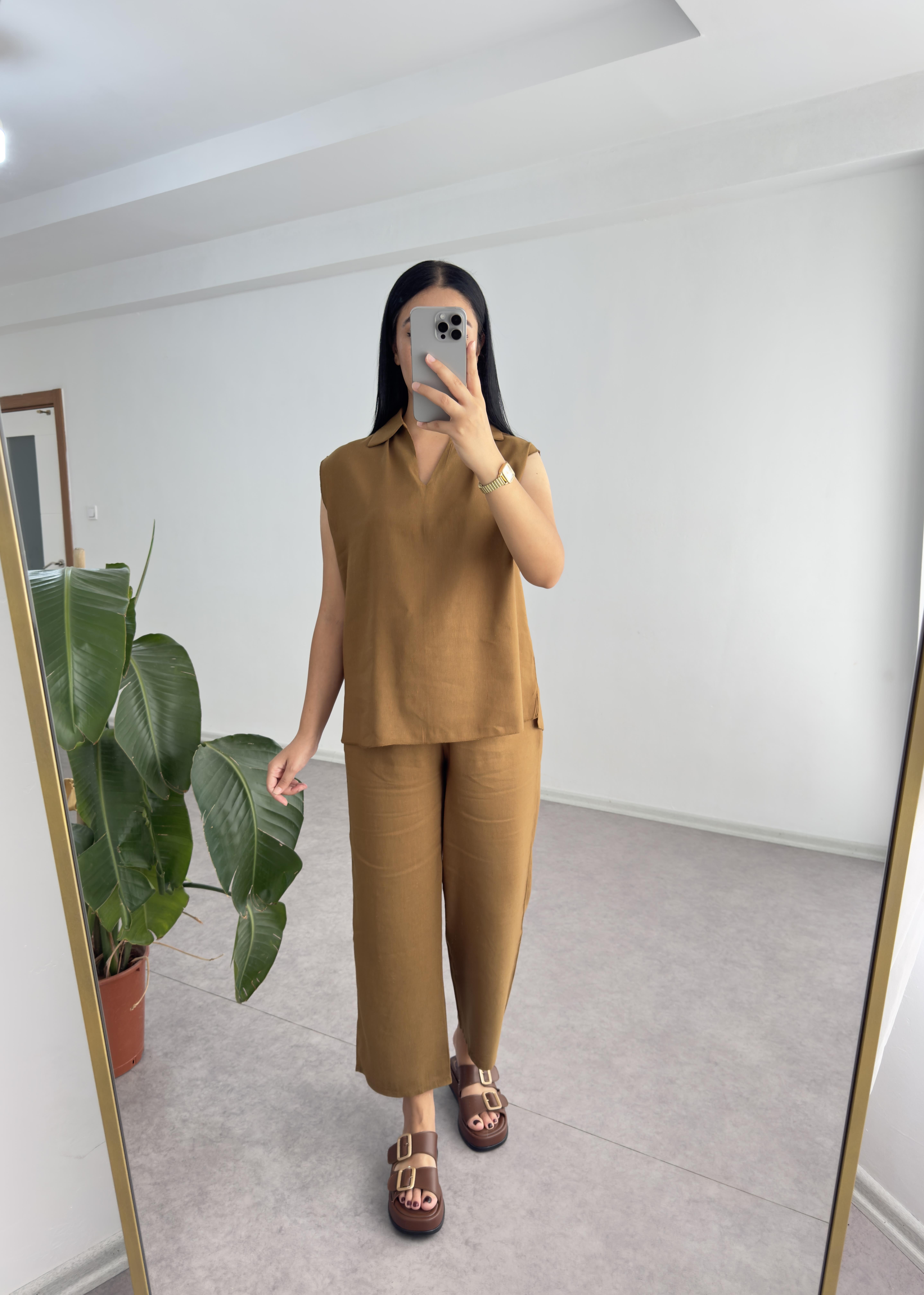 Pery Keten Taba Rengi Takım