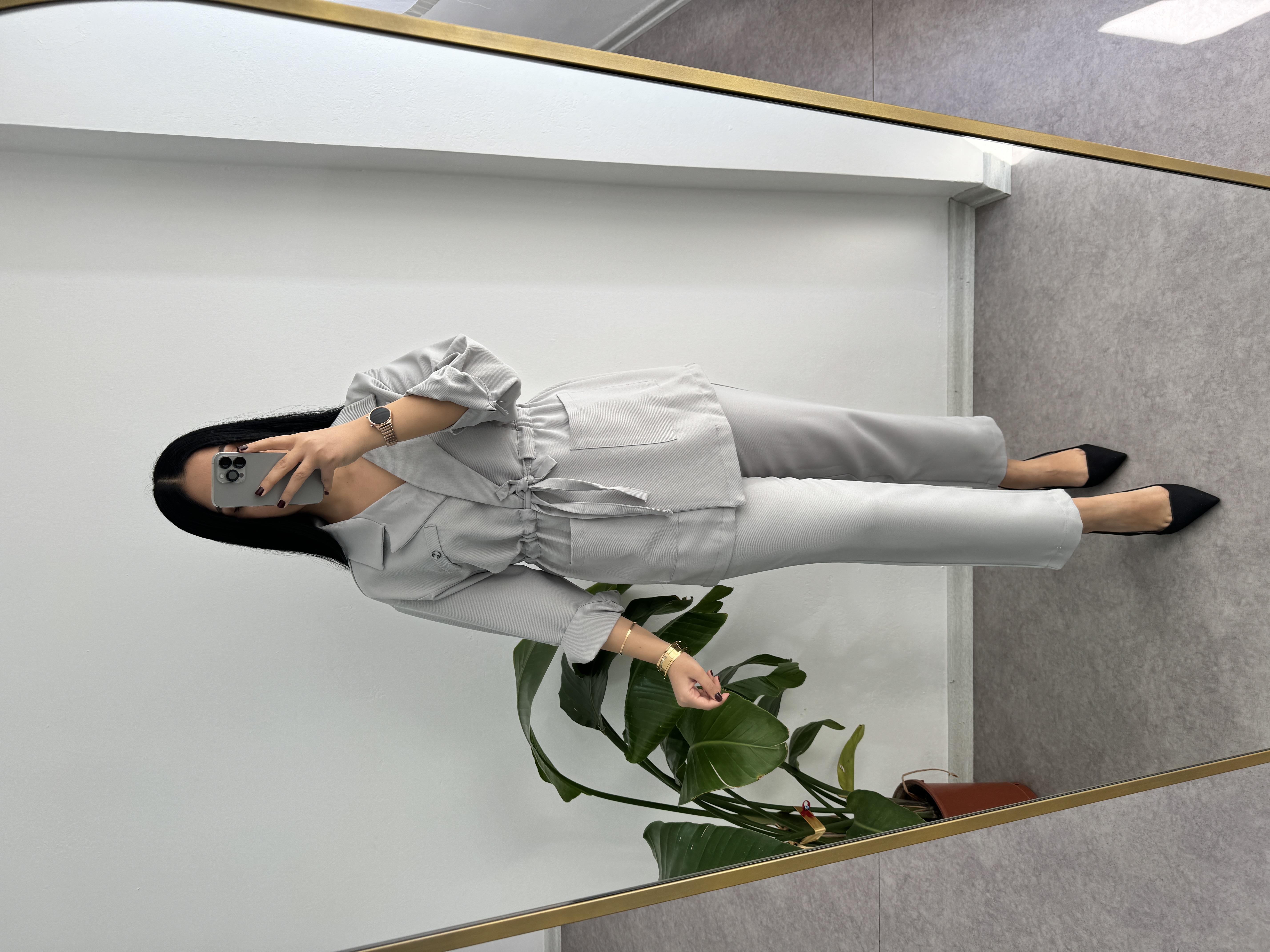 Premium Kalite Gri Takım