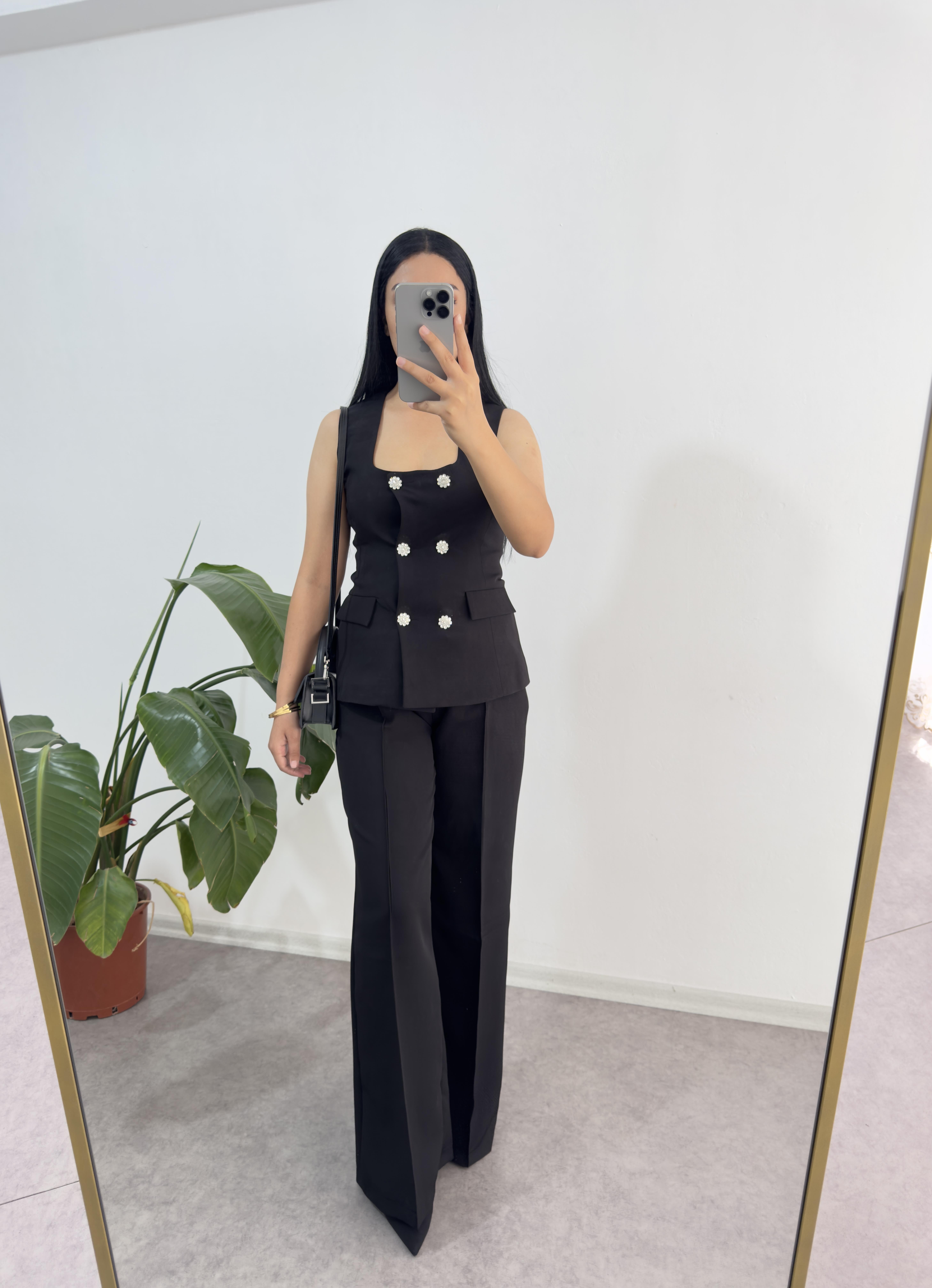 Siyah Taşlı Takım