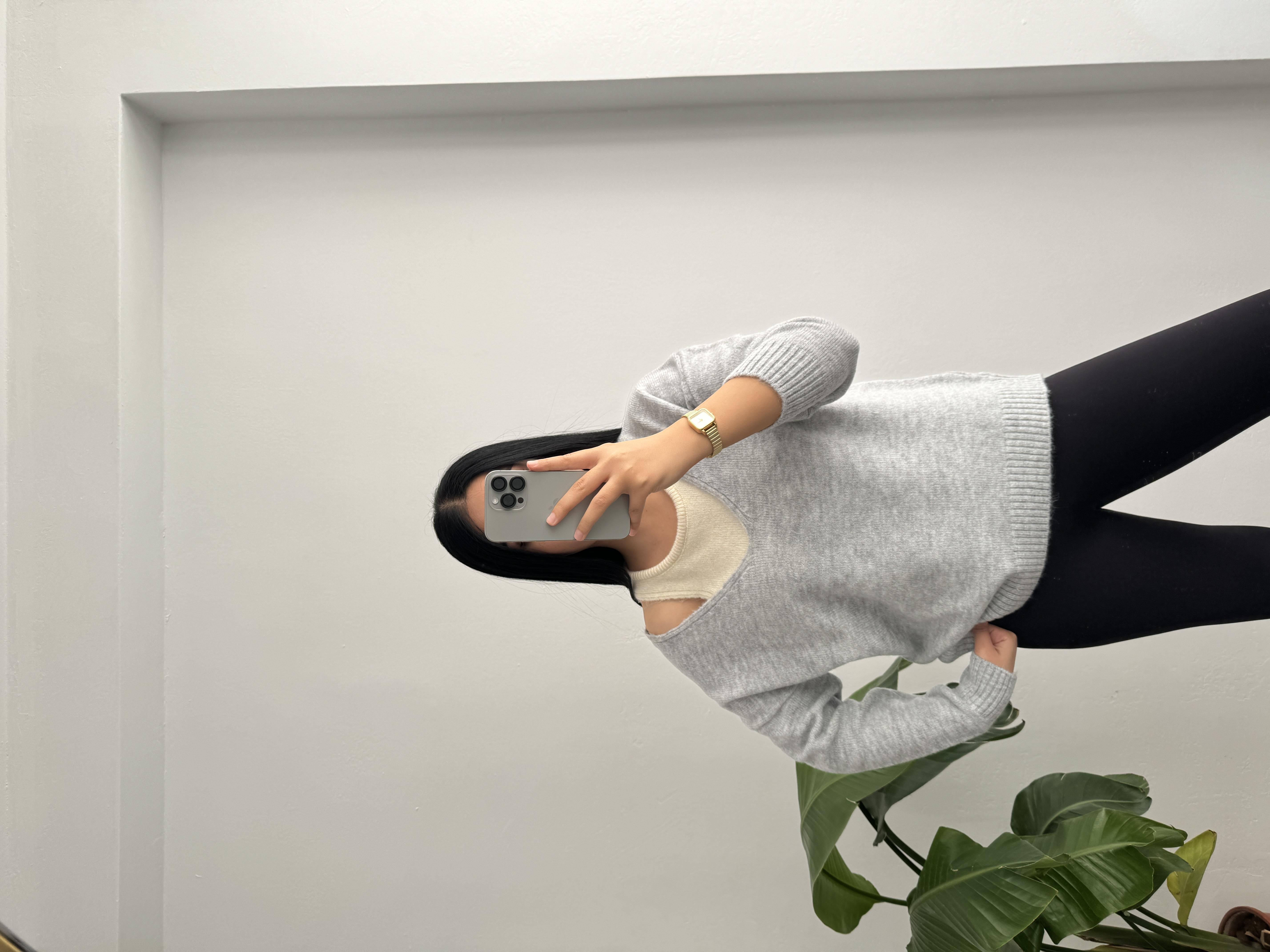 Triko kazak içlikli gri