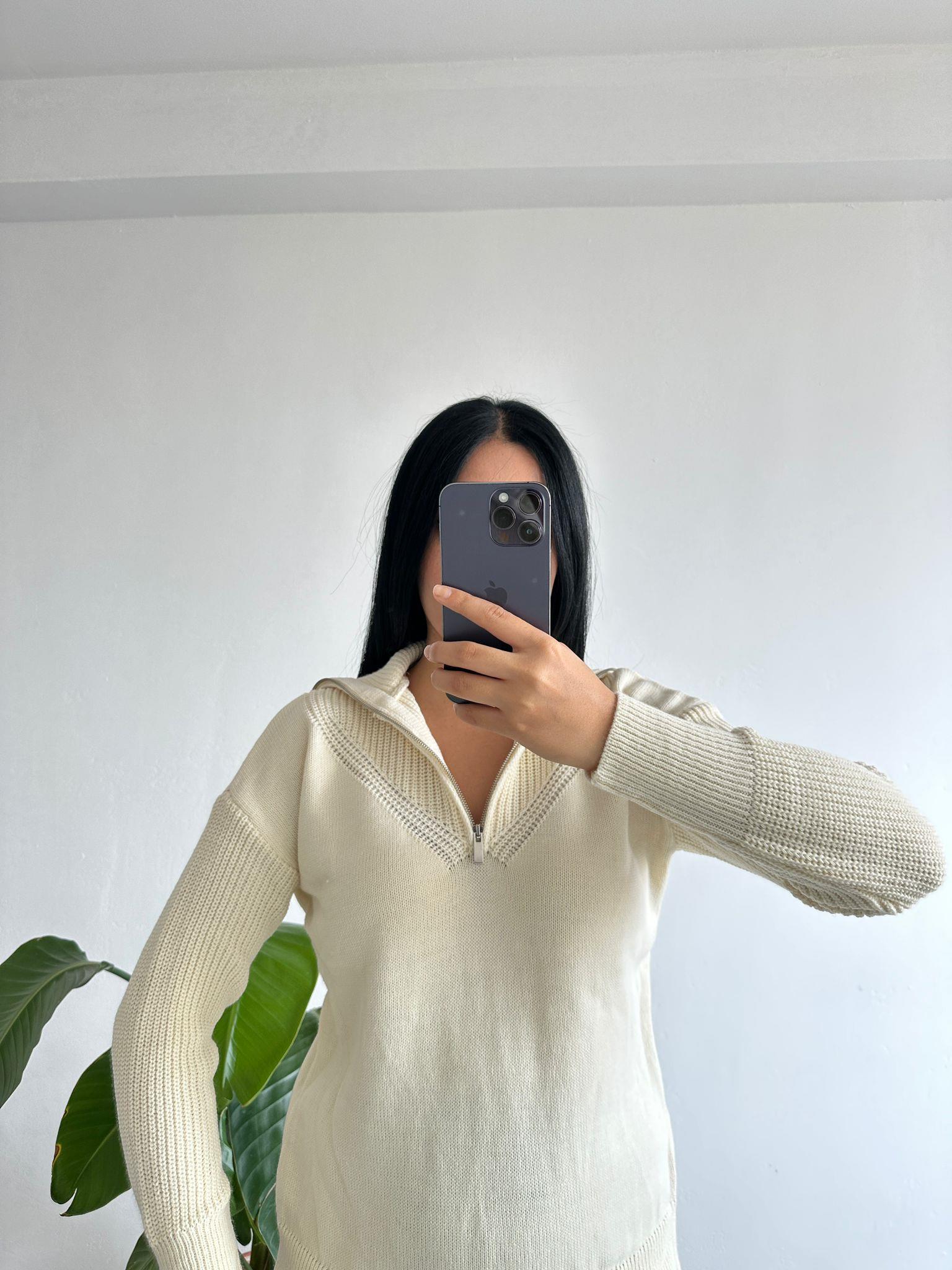 Triko taş rengi kazak