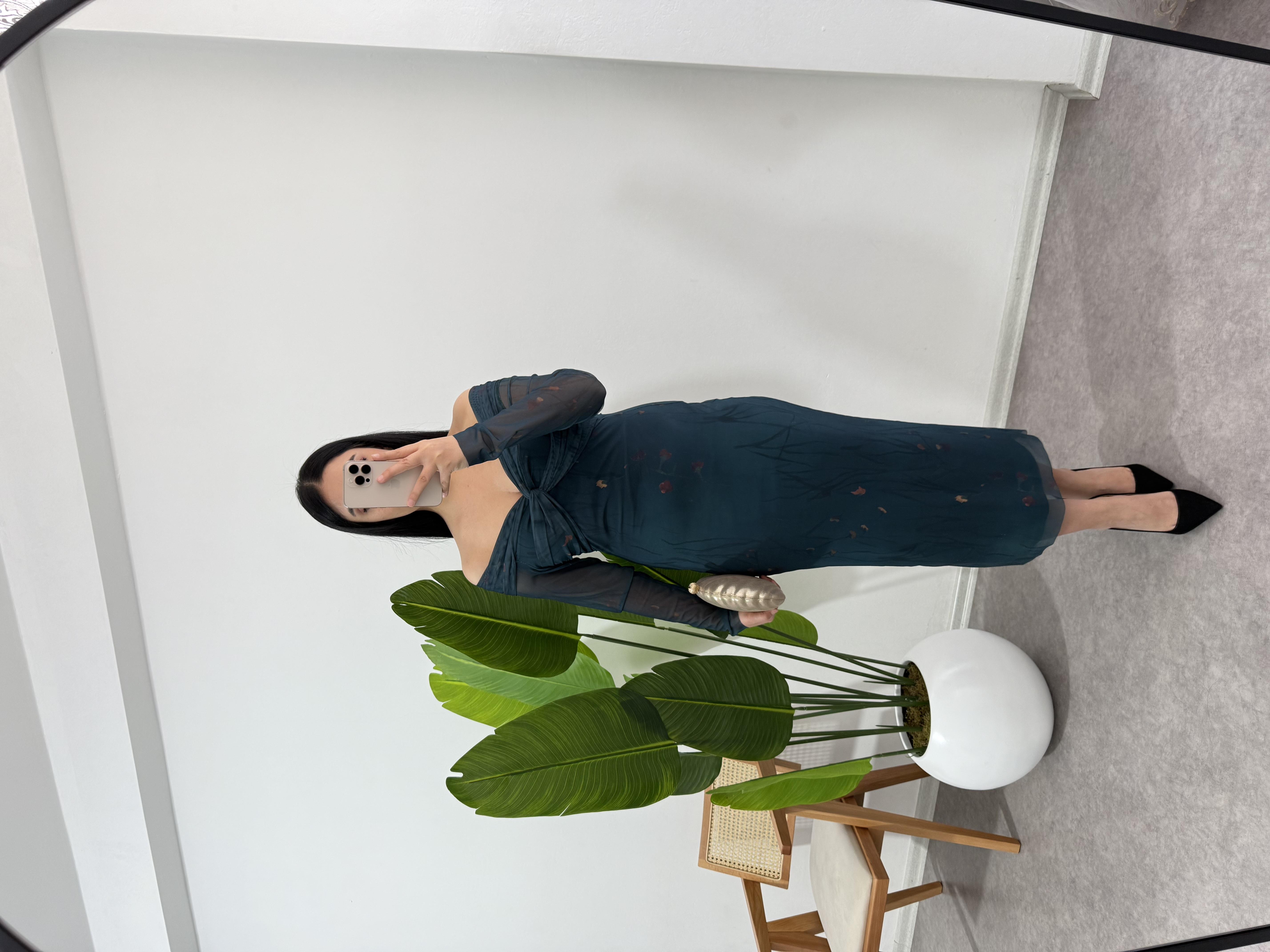 Tül Kumaş Lisa Elbise 