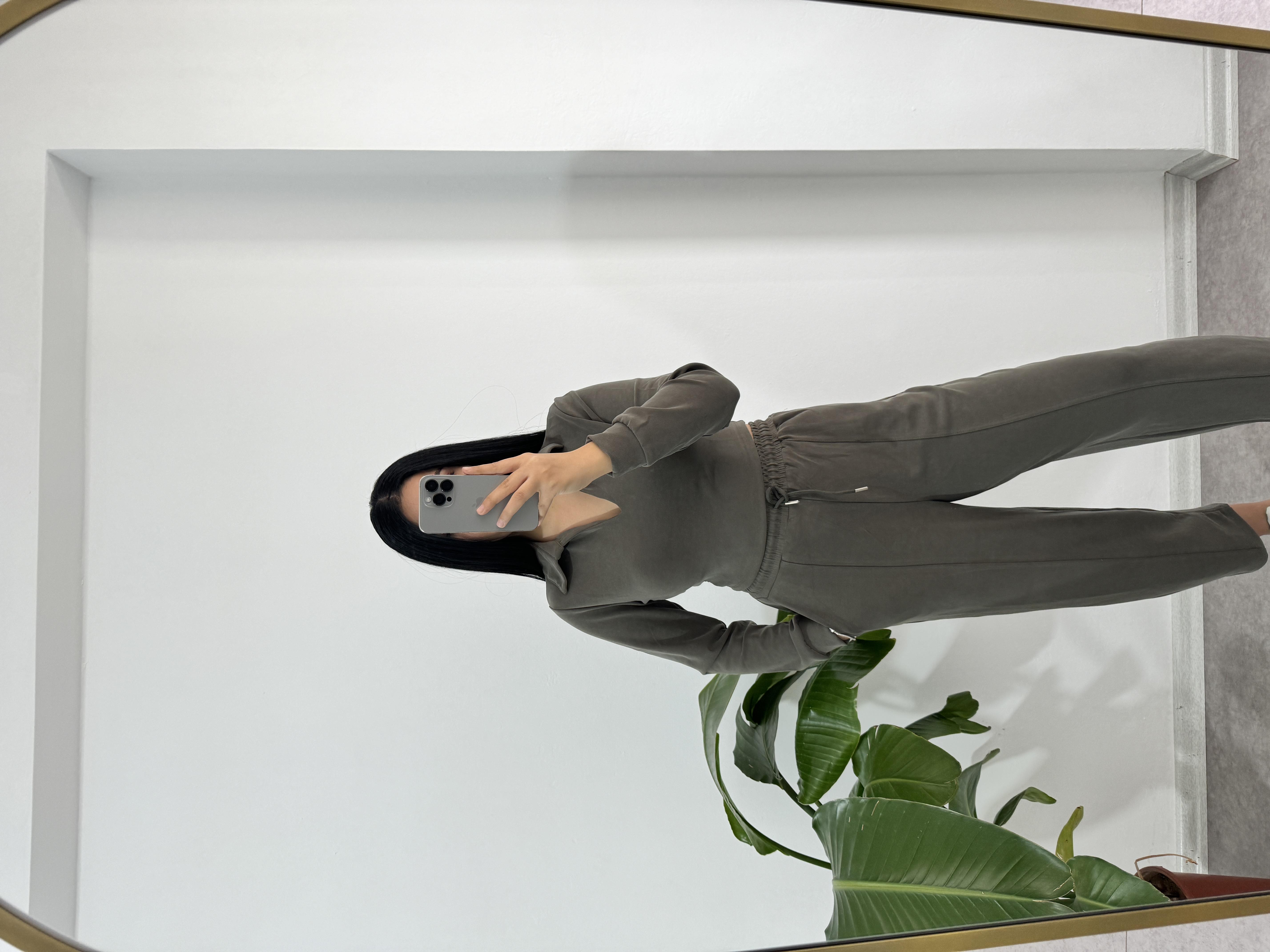 Yeşil modal kumaş takım