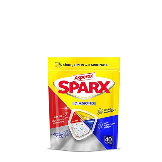 ASPEROX SPARX DIAMOND 40'LI BULAŞIK MAKİNESİ KAPSÜLÜ  *6