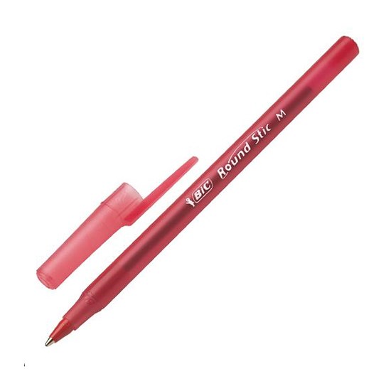 BİC ROUND STİCK TÜKENMEZ KALEM 1.00mm KIRMIZI*60 962667