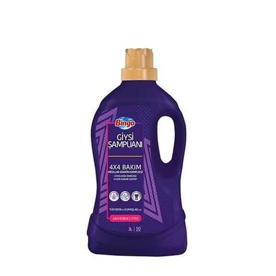 BİNGO GİYSİ ŞAMPUANI 3lt 2İN1 YIPRANMA KARŞITI 50W *6