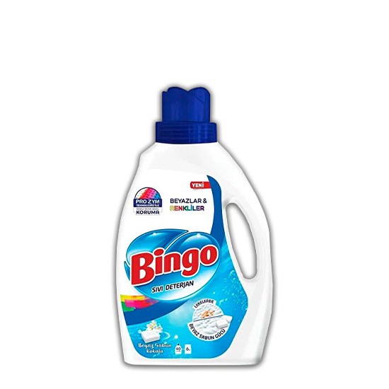 BİNGO SIVI MATİK 2.6lt RENKLİ ve BEYAZ BEYAZ SABUN *6