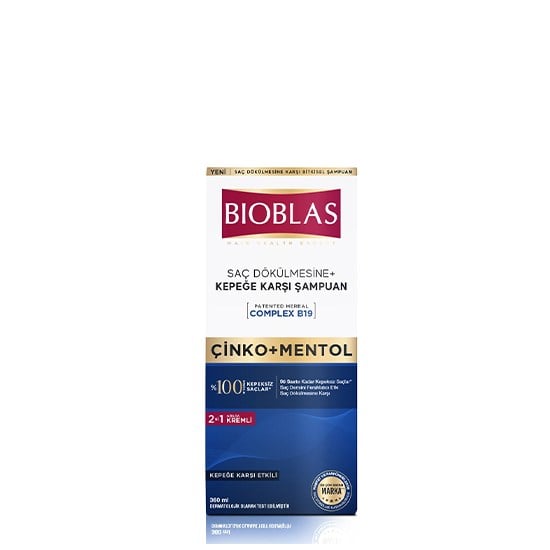 BİOBLAS ŞAMPUAN 360ml ÇİNKO+MENTOL KEPEK 2+1